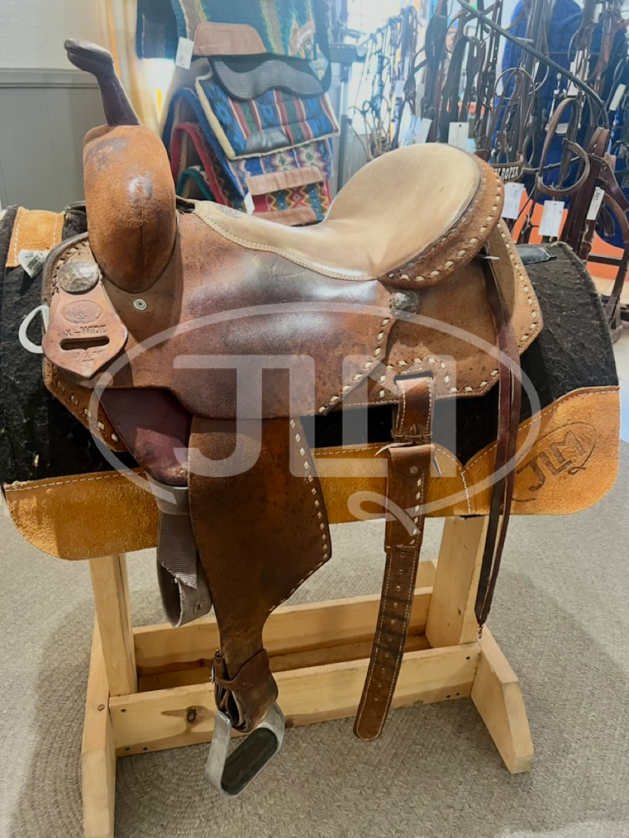 14" X Wide Double J Elite Pro Barrel Saddle