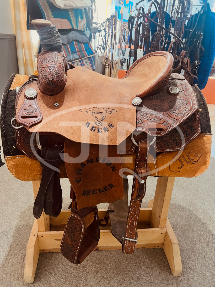 15" Team Roping Saddle by CROSS Saddles