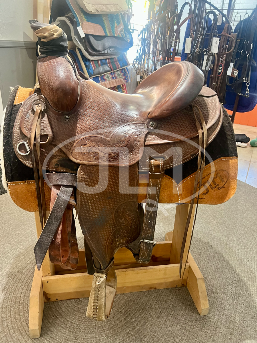 14" Custom Ranch Roper Saddle by S. J. Ransier