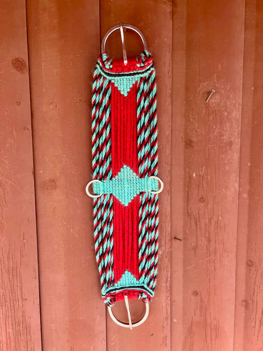 Custom 21 Strand Mohair Front Cinch - 27 in     FC1113