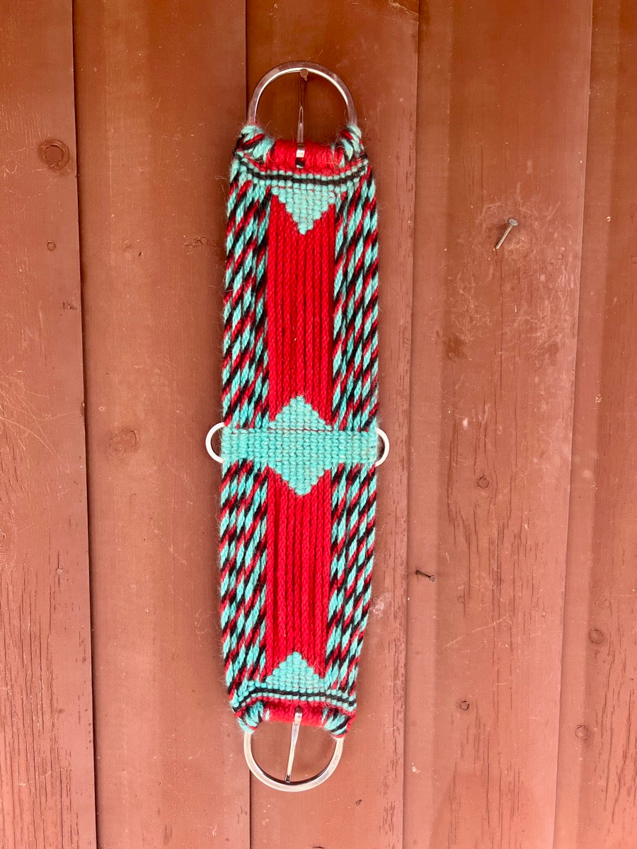 Custom 21 Strand Mohair Front Cinch - 27 in     FC1113