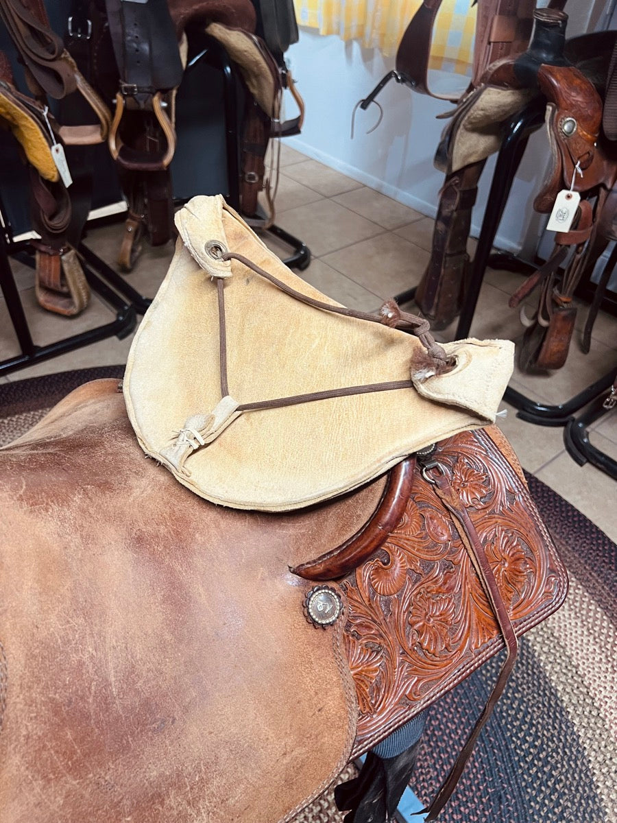 Thin Saddle Seat Shrinker Leather