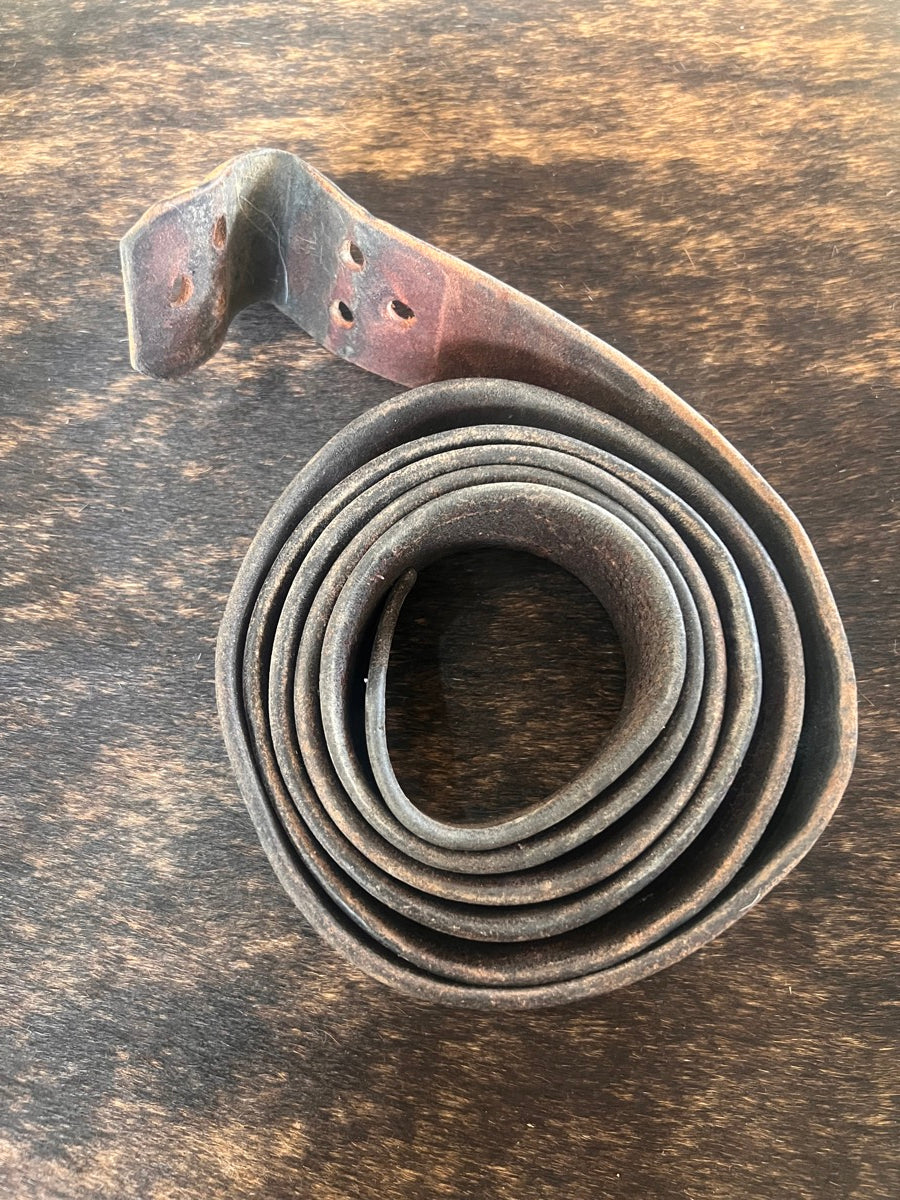 Leather 6.5 ft Latigo Tie Strap with Holes       LT1112