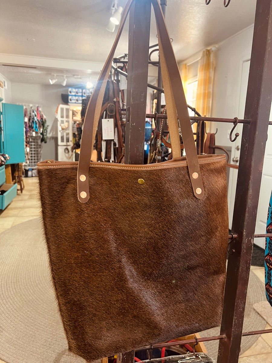 Large Cowhide Tote Bag