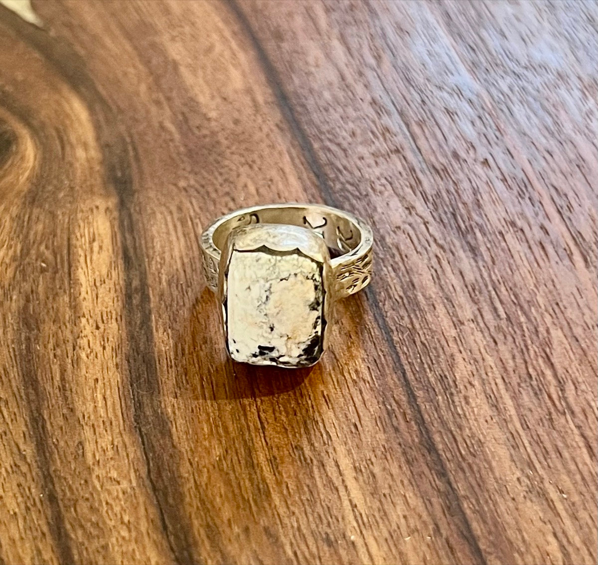 White Buffalo Sterling Ring by Kevin Kietzman     JL11117