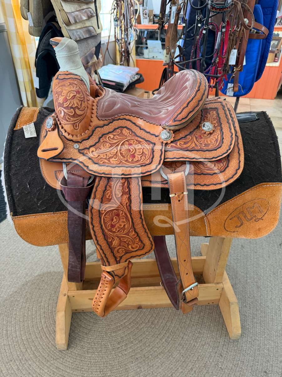 11.5" Wayne Clawson Custon Youth Kids Team Roping Saddle     S1116