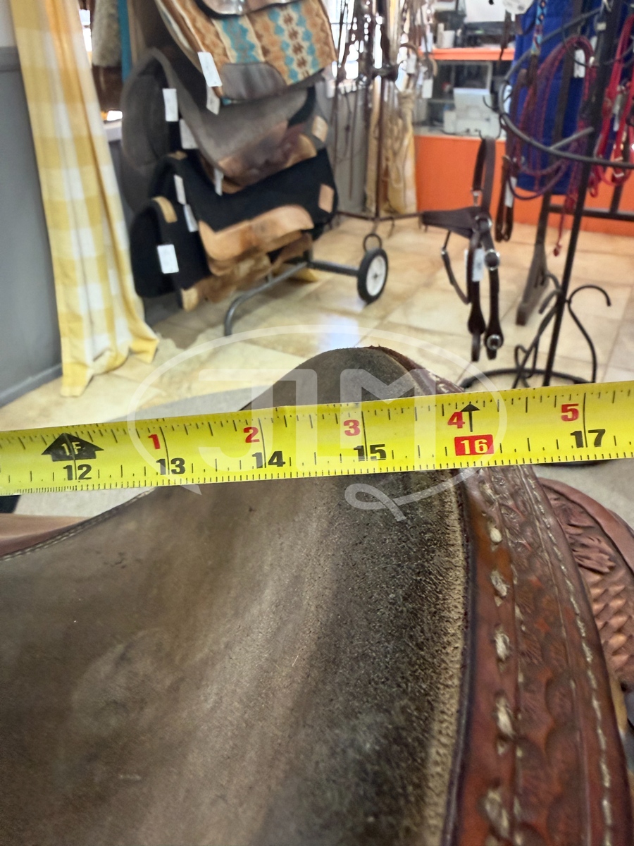 15" Twister Saddle Shop Team Roping Saddle