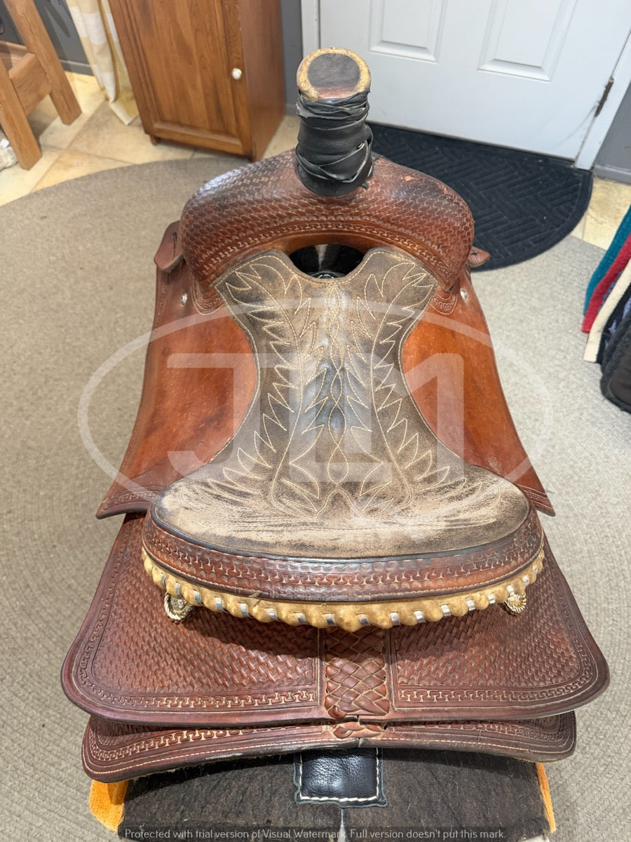 14" Corriente Team Roping Saddle      S1159