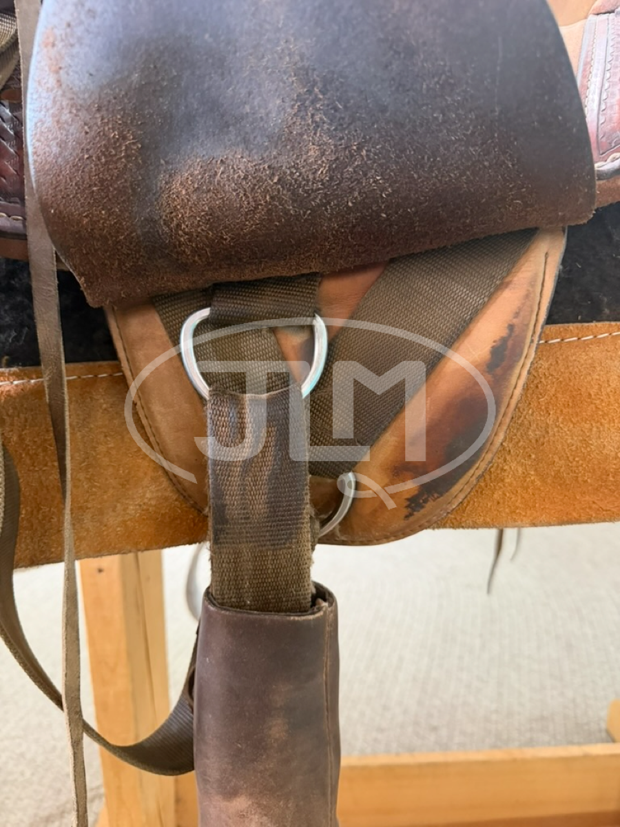 14.5" Bob Marshall Sports Saddle Treeless Barrel Saddle