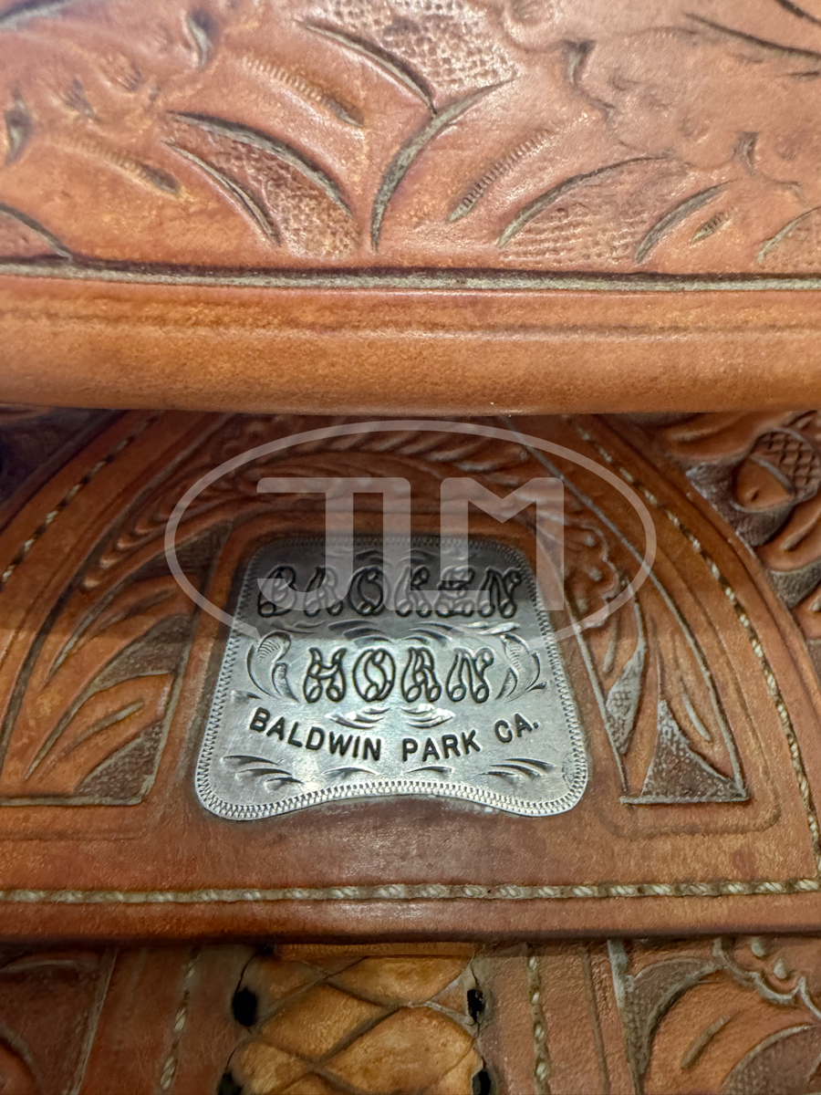 15" Broken Horn Western Saddle