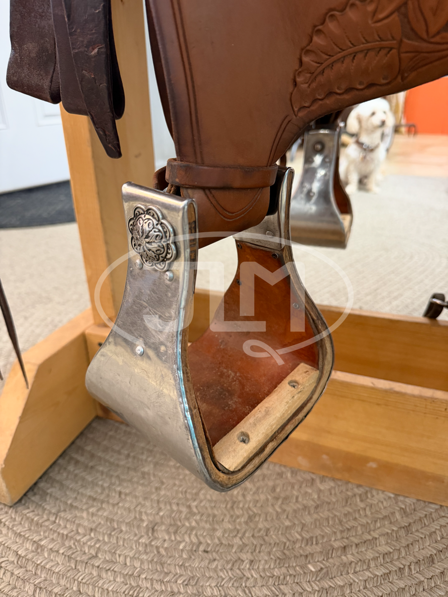 16" Mayer Saddlery Custom Ranch Saddle by Jeff Haslam