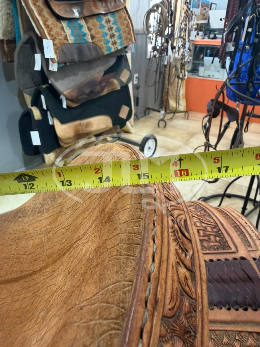 14.5" Jeff Smith Team Roping Saddle