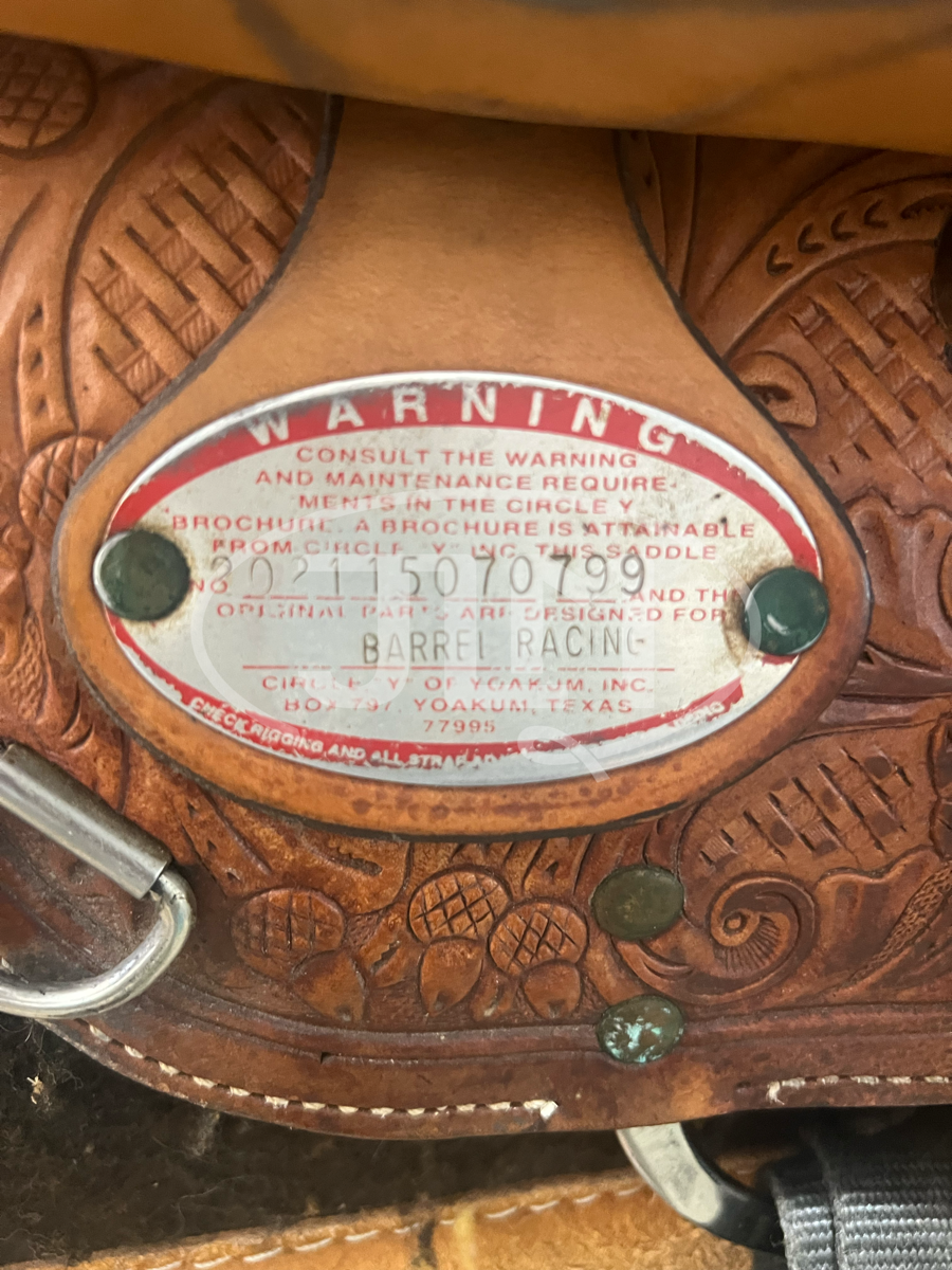 14.5" Circle Y Barrel Saddle