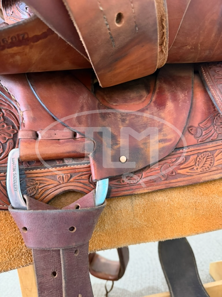 14" Martin Saddlery 01 Roper Team Roping Saddle     S1124