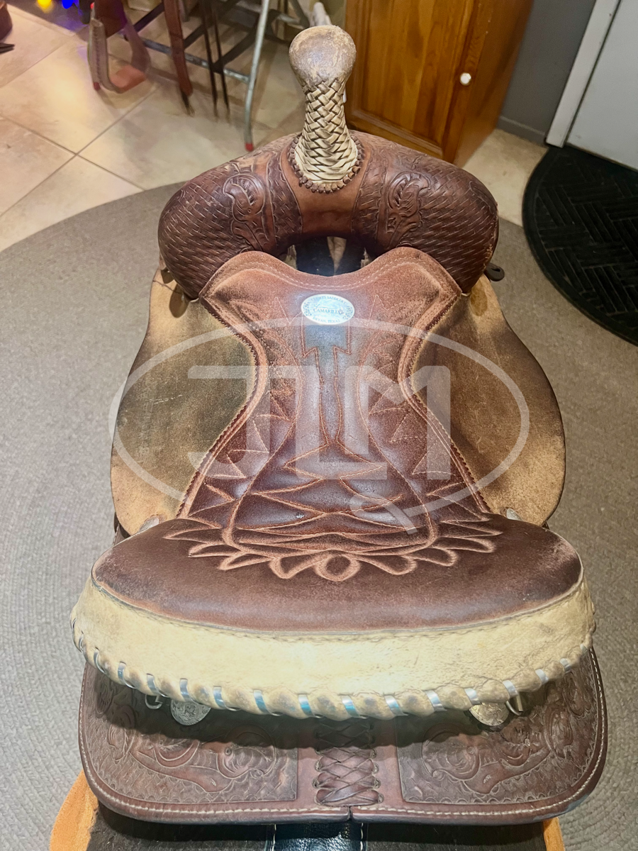 13.5" Courts Saddlery Sharon Camarillo Barrel Saddle