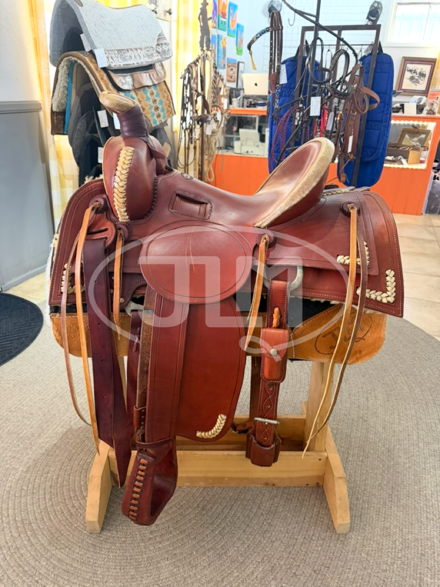 15" JJ Croft Custom Handmade Ranch Saddle