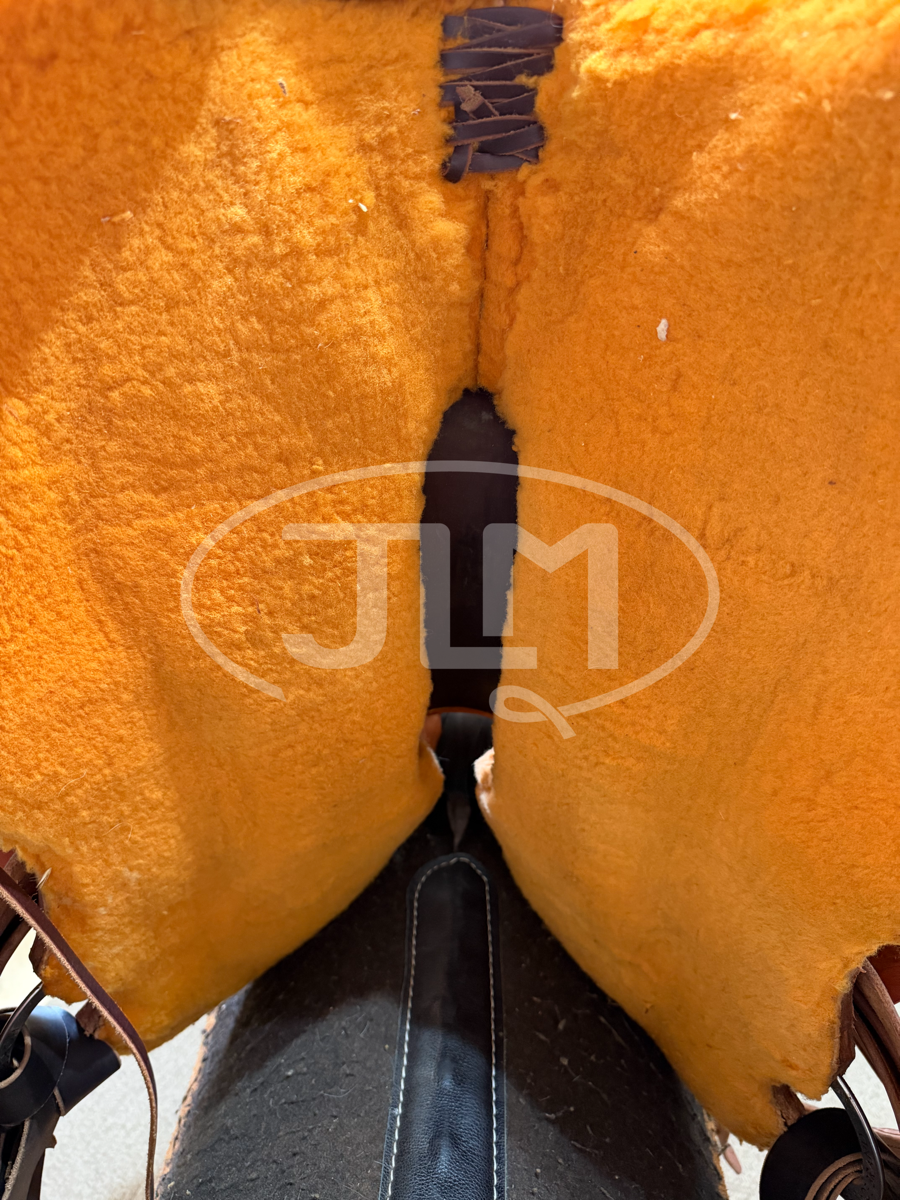 14.5" Handmade Custom Bowman Roper Team Roping Saddle