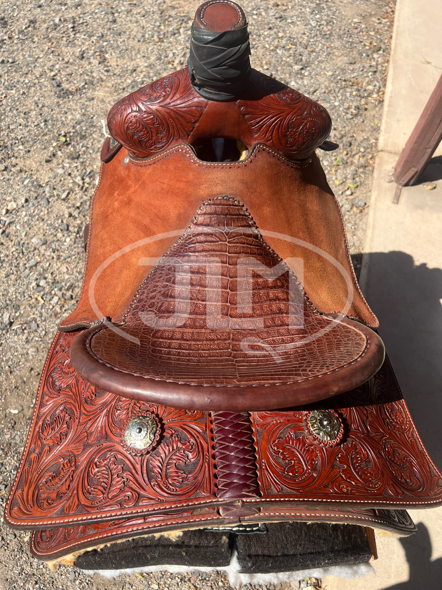 16" Usher Brand Custom Rope Saddle