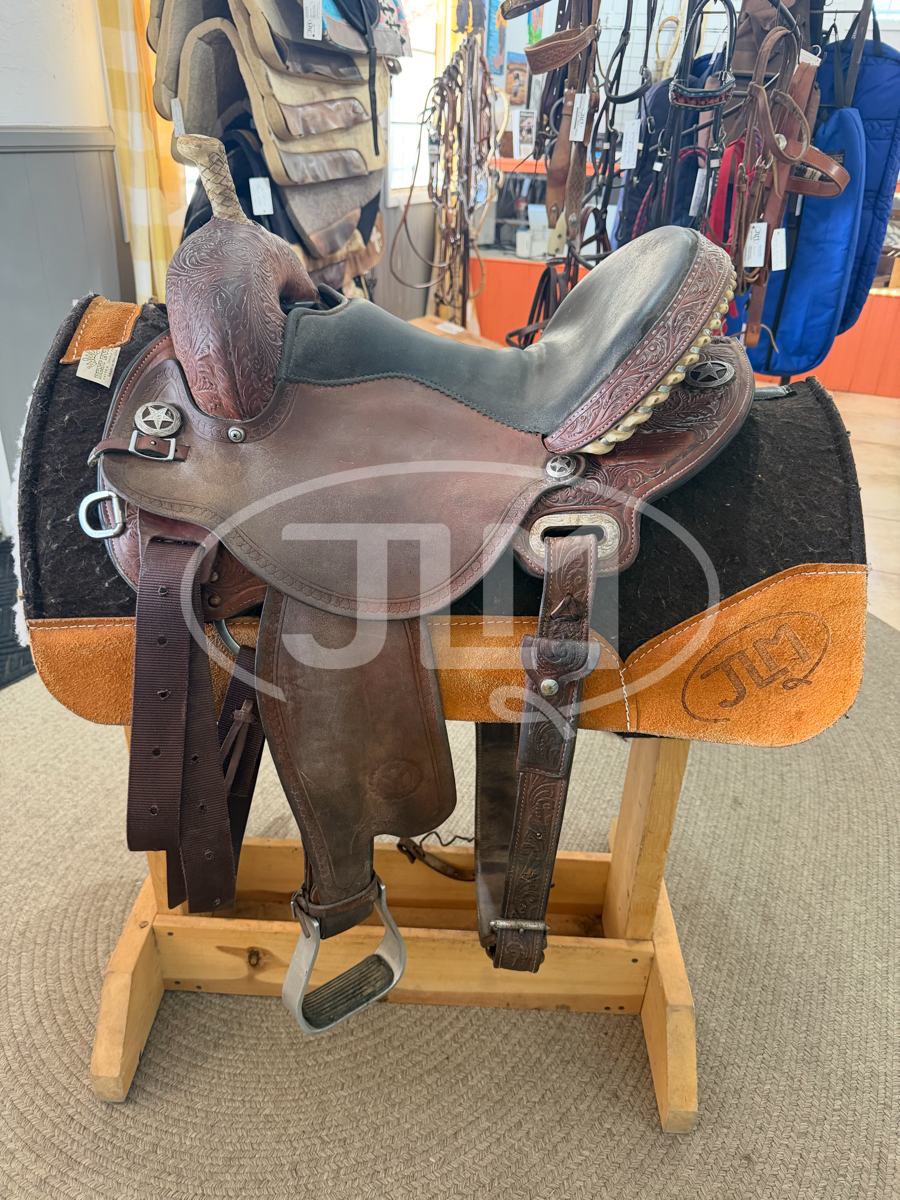 15" Circle Y Kelly Kaminski Shooting Star Barrel Saddle
