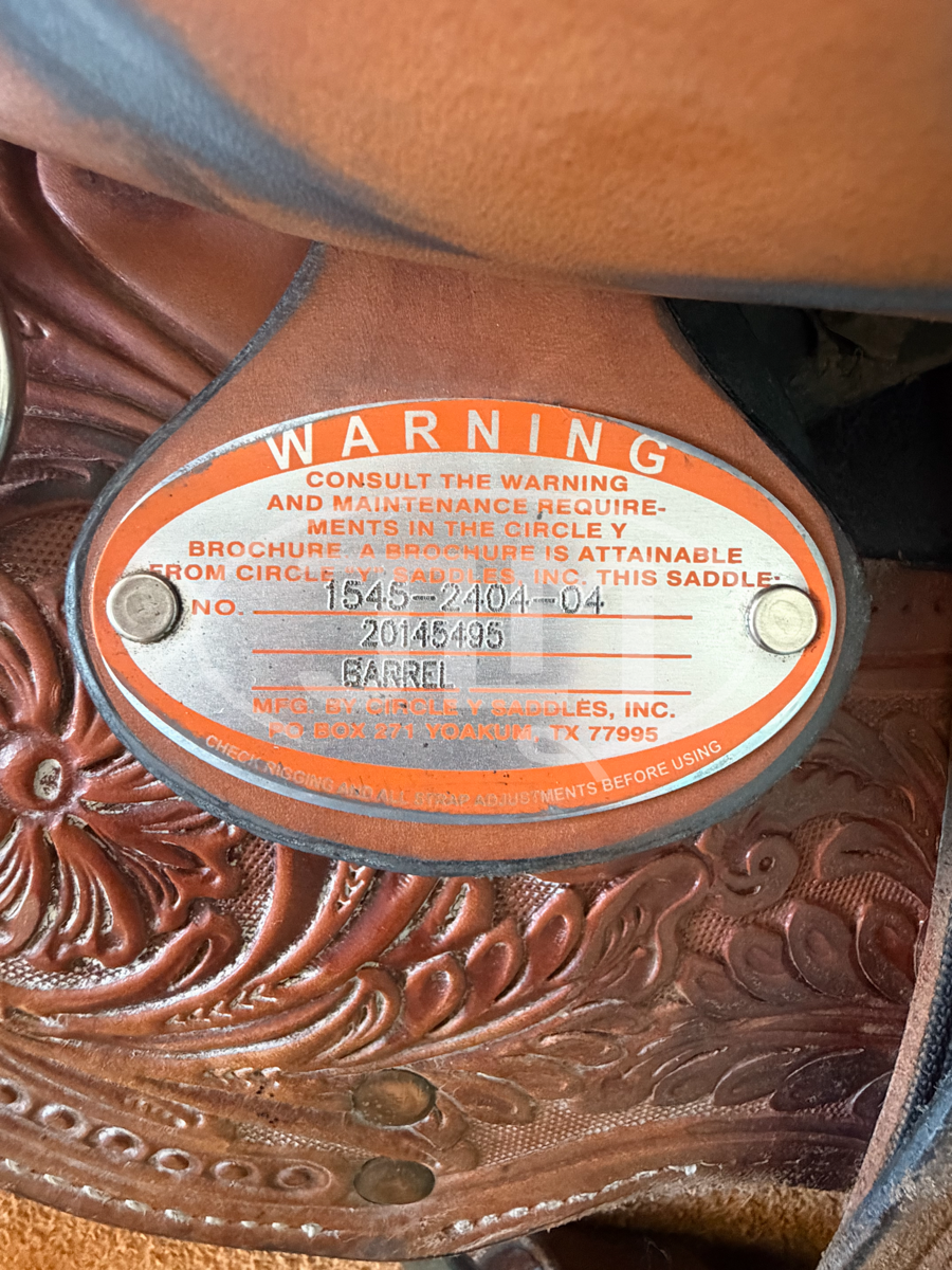 14" Circle Y Lisa Lockhart Dynamo Barrel Saddle