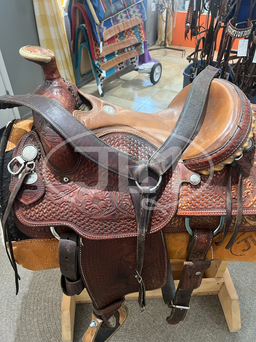 15" Crates Saddlery Mike Beers Team Roping Saddle