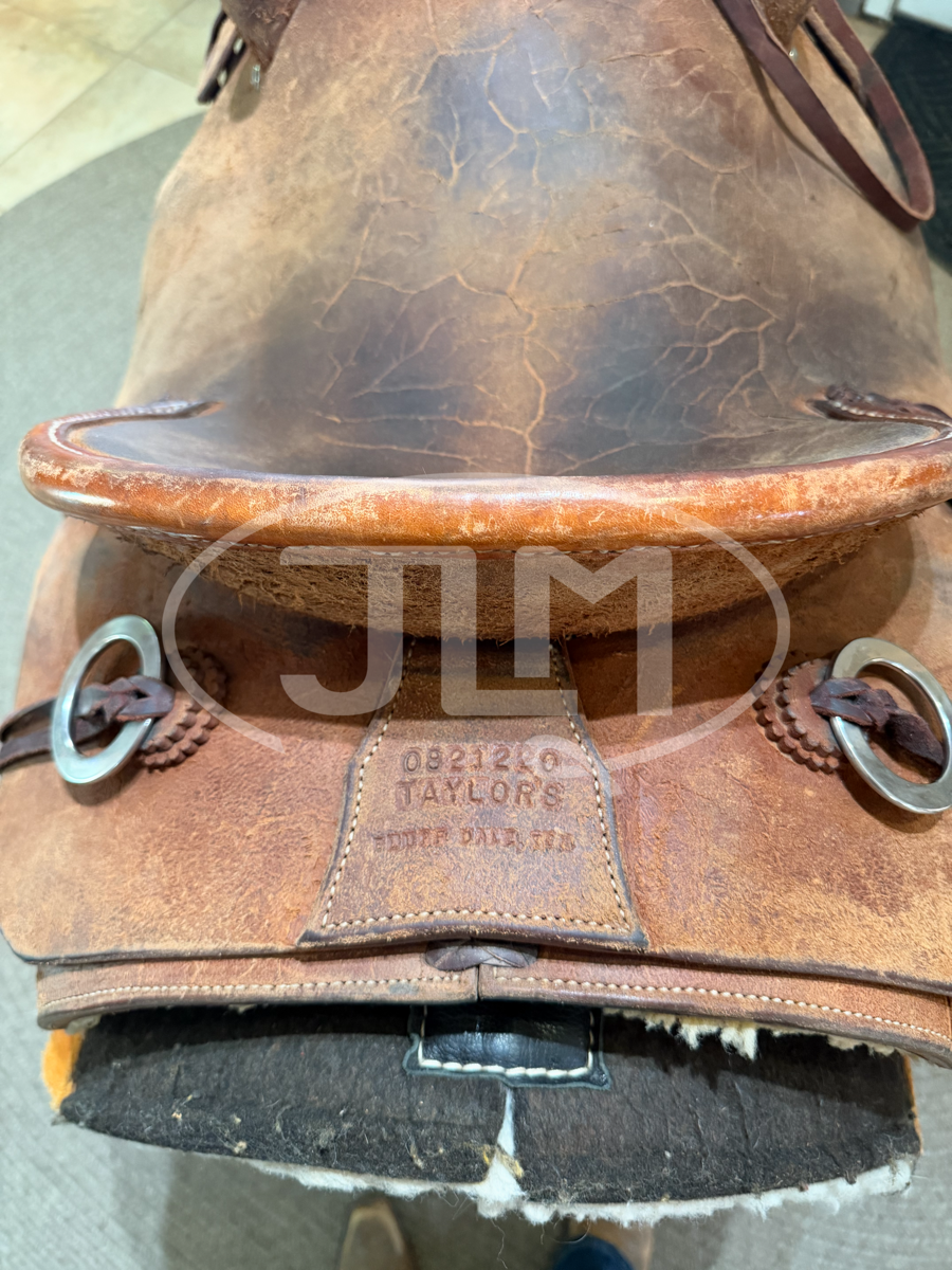 15" Taylor's Saddle Shop Team Roping Saddle