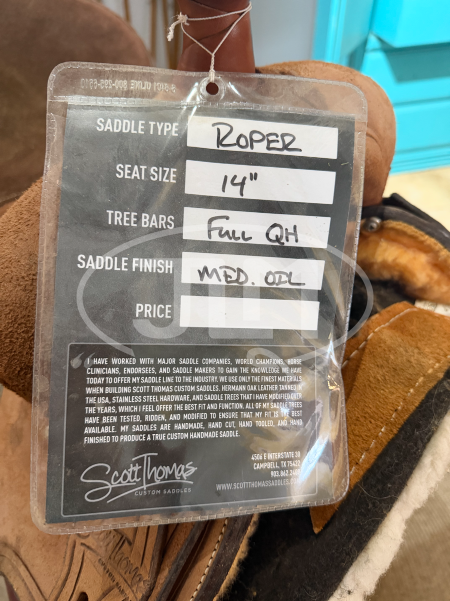 13.5" Scott Thomas Team Roper Saddle      SAD1111