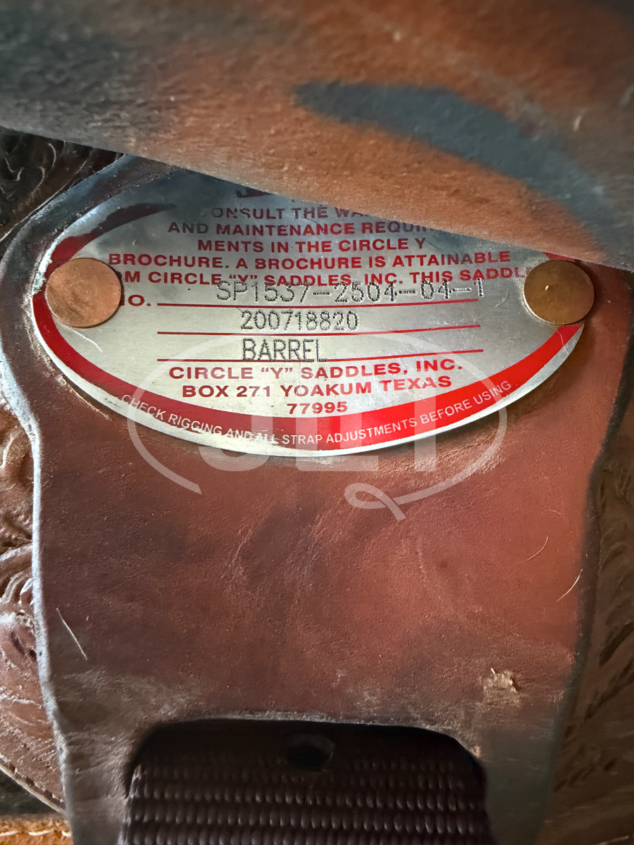15" Circle Y Kelly Kaminski Shooting Star Barrel Saddle