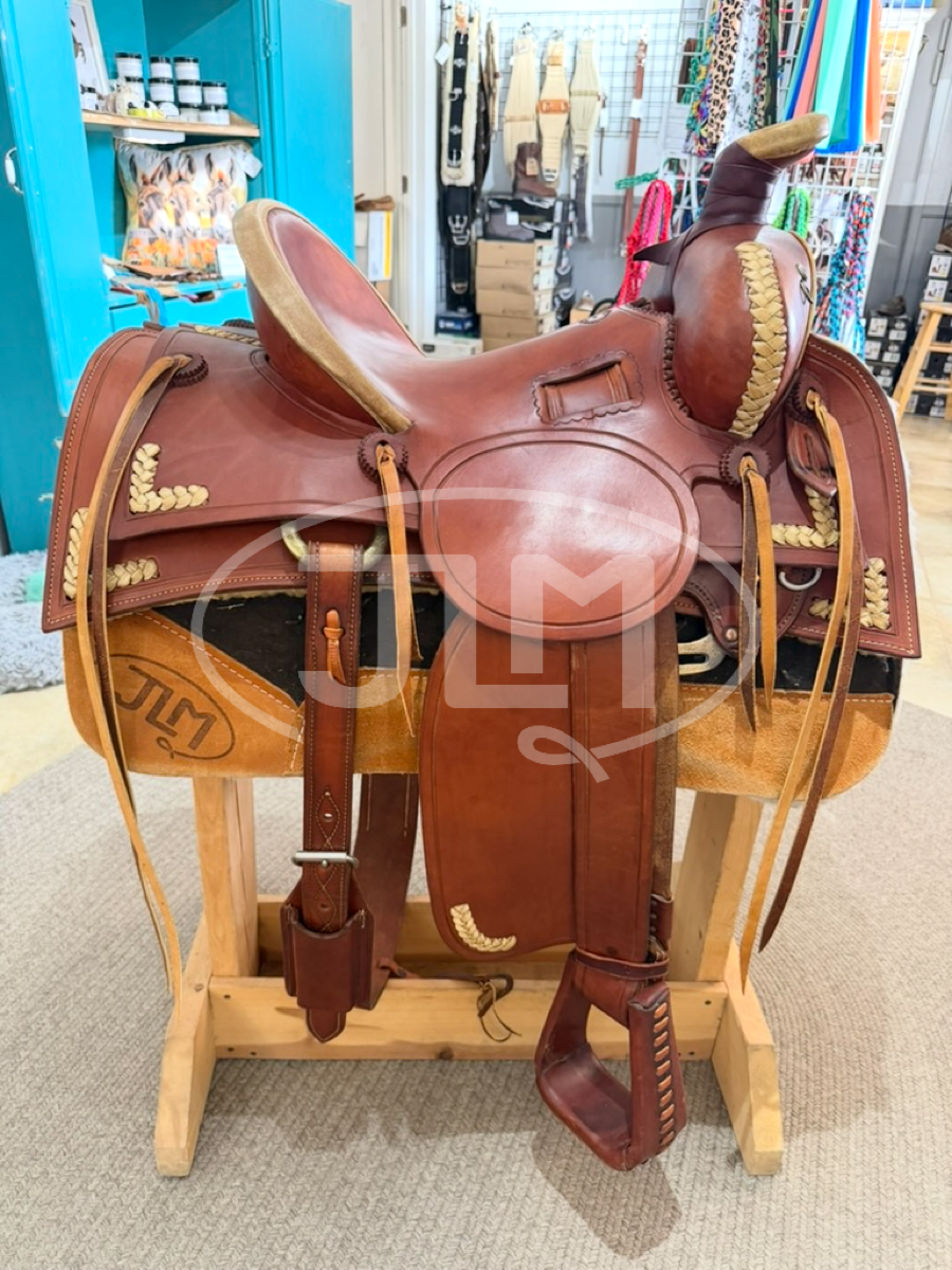 15" JJ Croft Custom Handmade Ranch Saddle