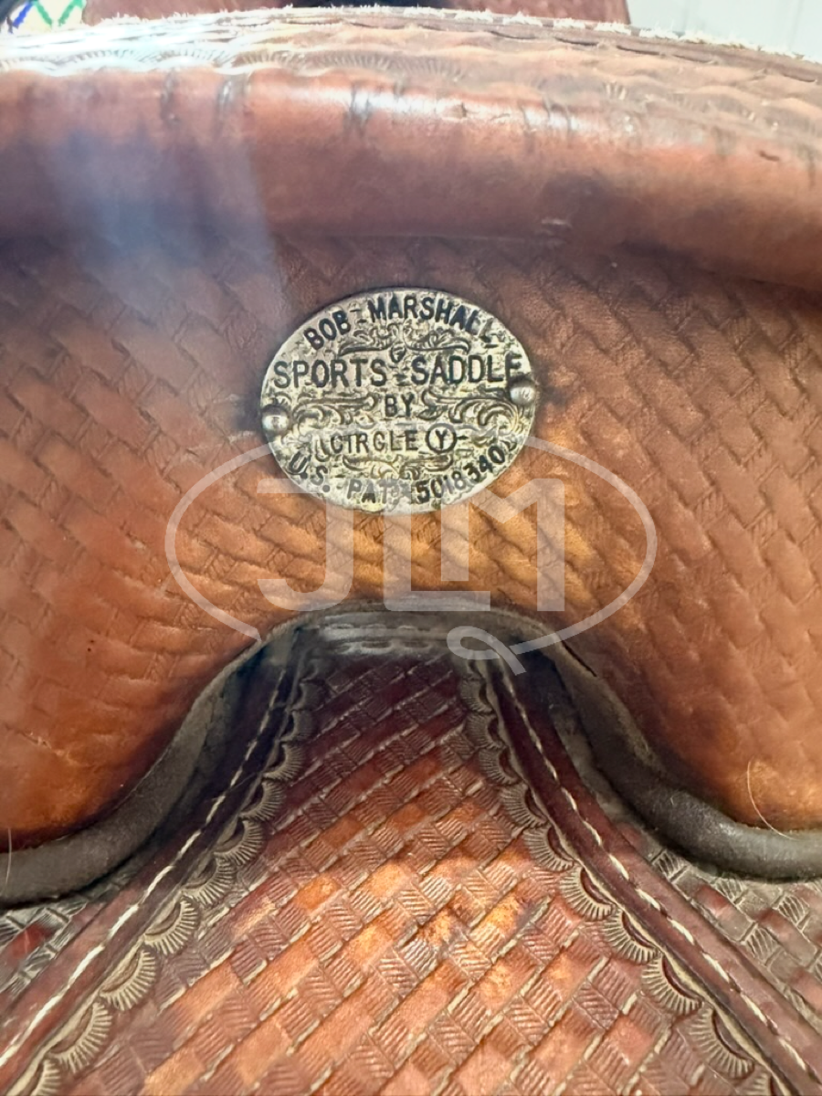 14.5" Bob Marshall Sports Saddle Treeless Barrel Saddle