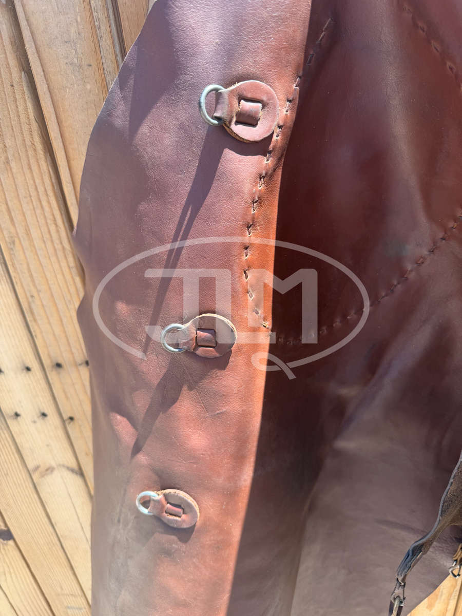 Vintage N Porter Roughout Leather Batwing Chaps    CH1132