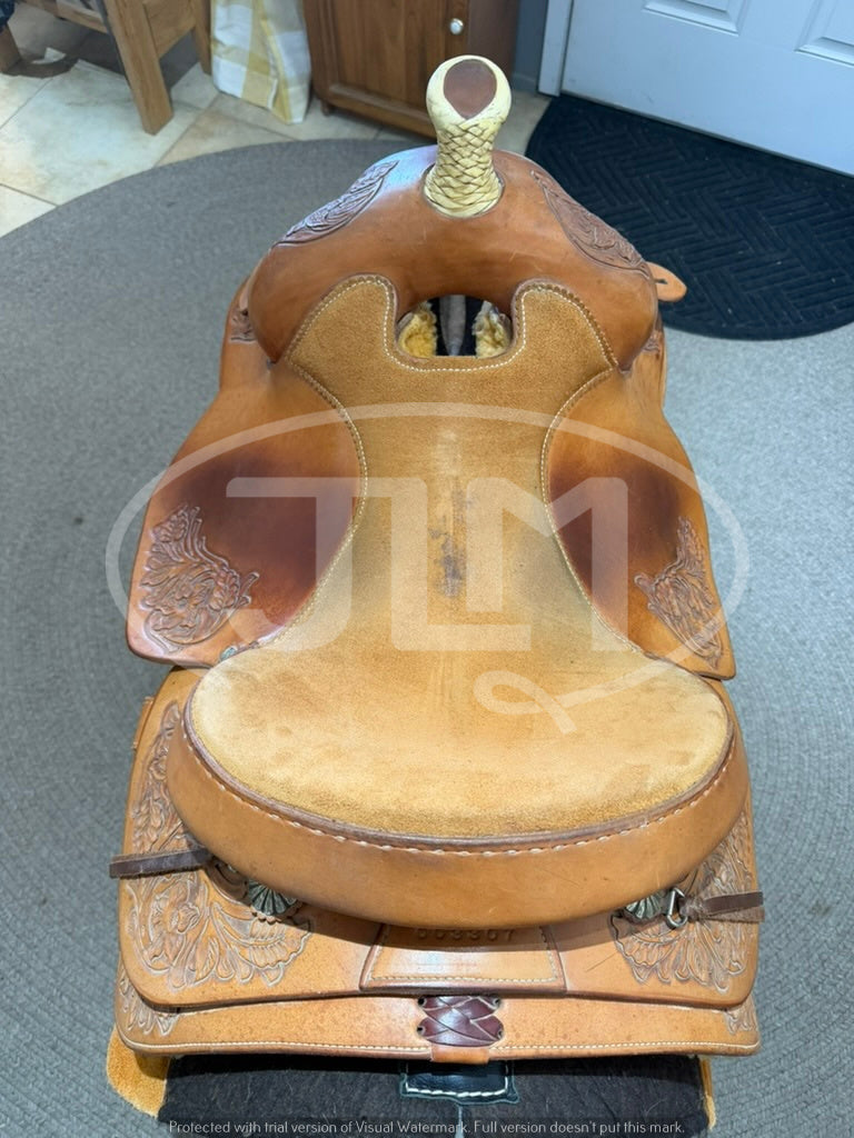 15.5" Reining Saddle by Riata Saddles Wickenburg AZ      S1158