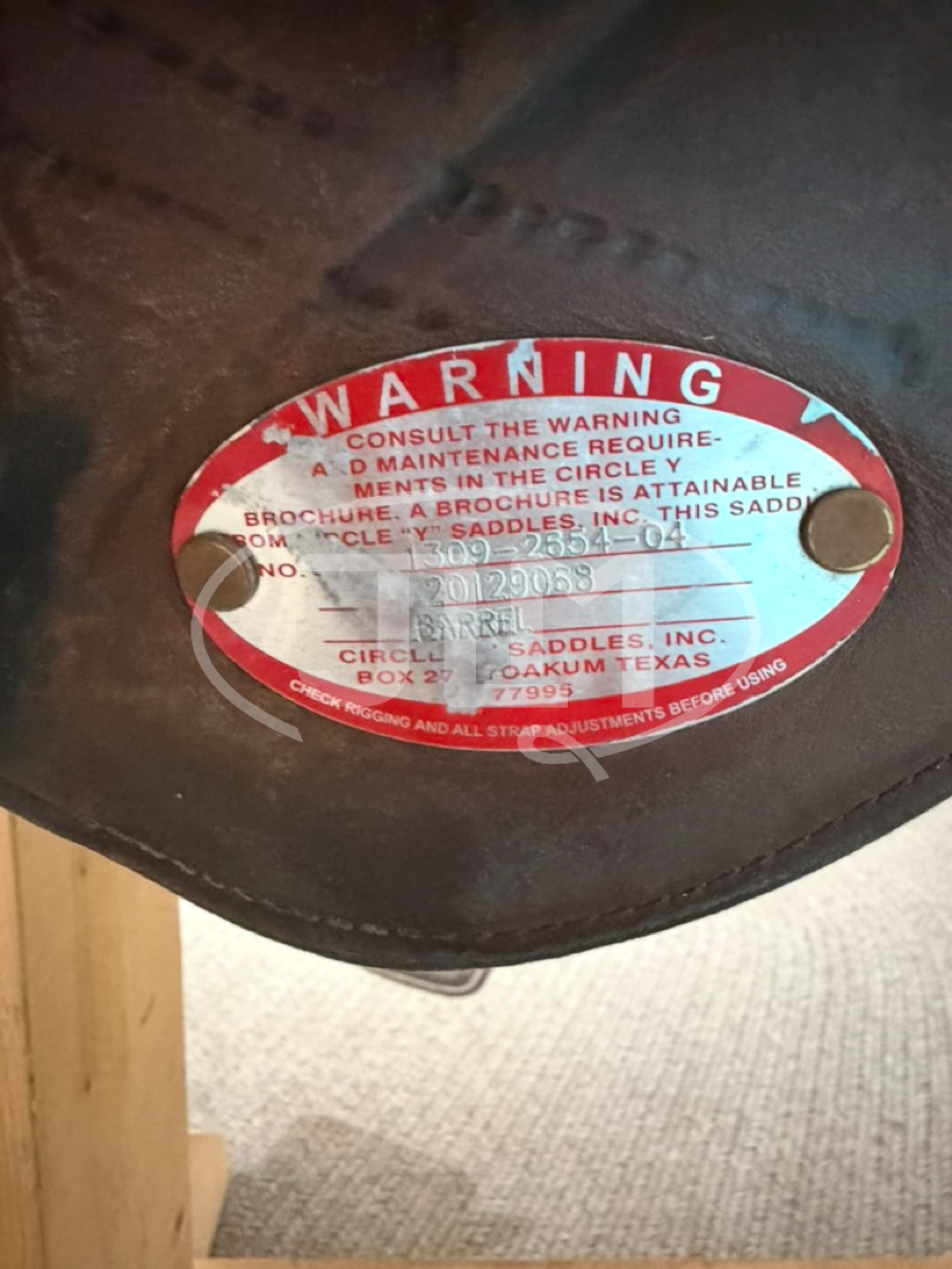 16" Circle Y Tammy Fischer Treeless Barrel Saddle