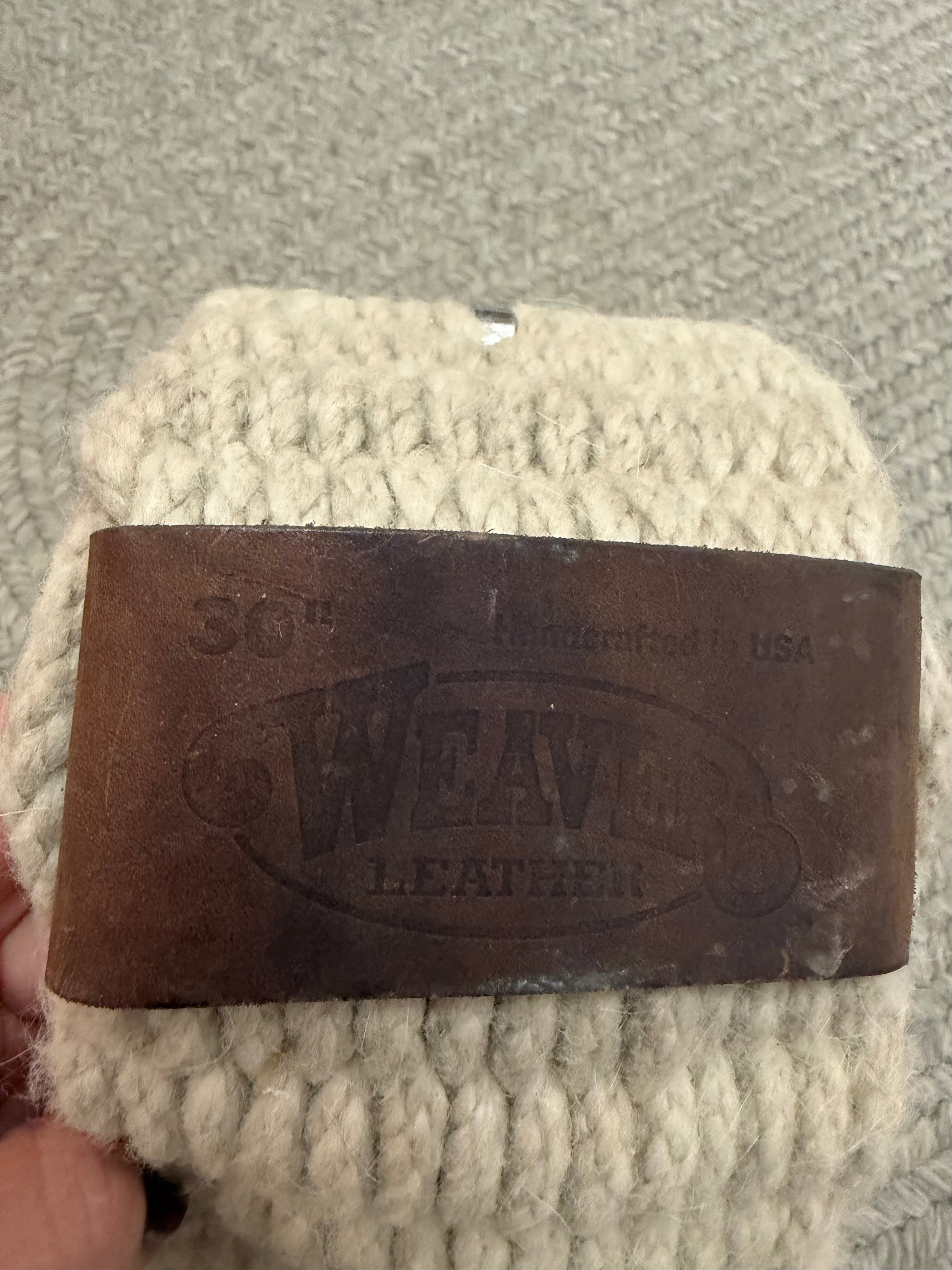 30 inch Weaver Leather Smart Mohair Roping Cinch      CN1191
