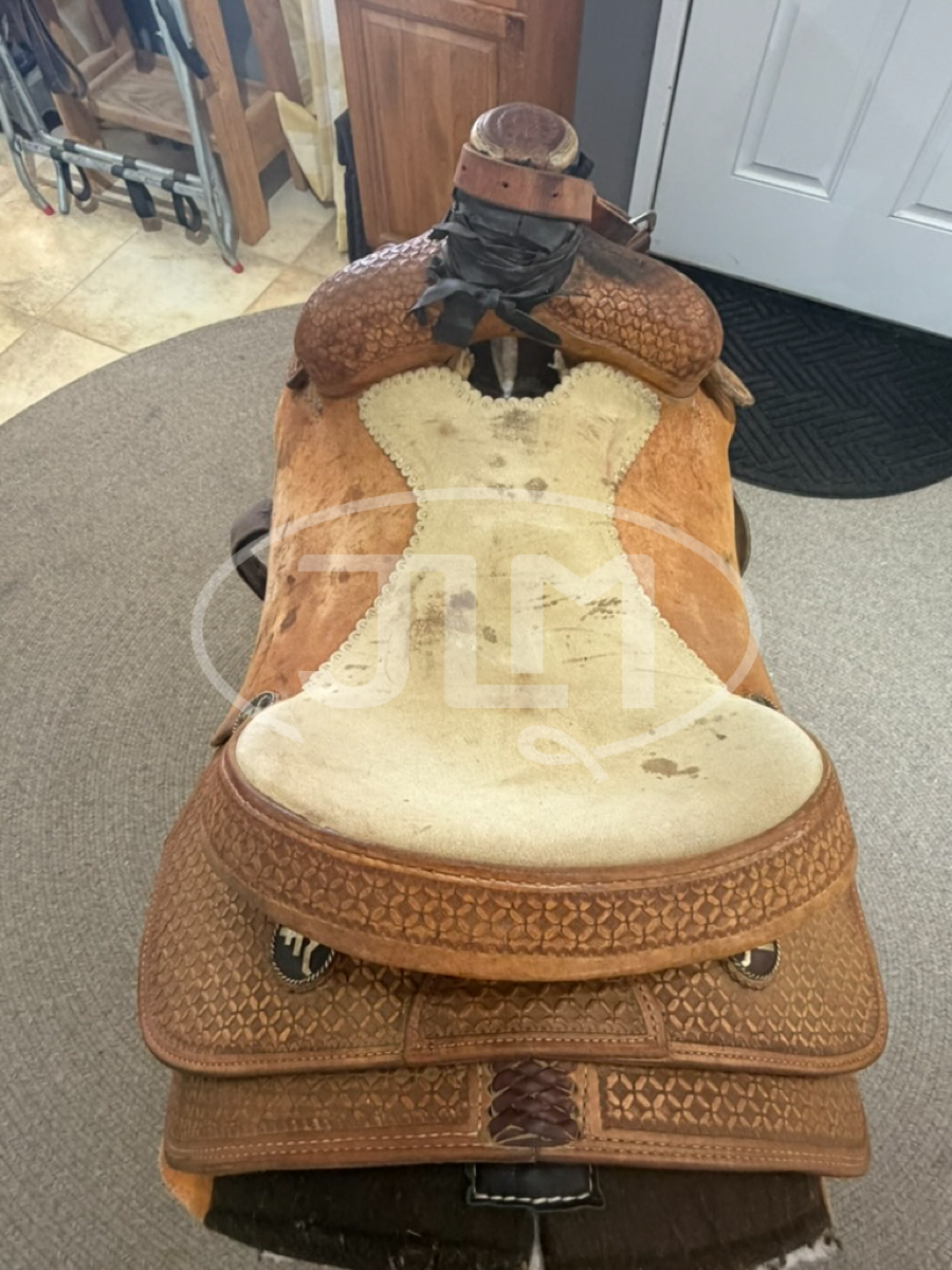 15" Carson River Bar M Team Roping Saddle