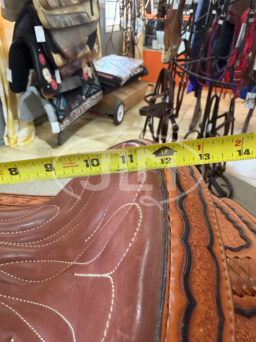 11.5" Wayne Clawson Custon Youth Kids Team Roping Saddle     S1116