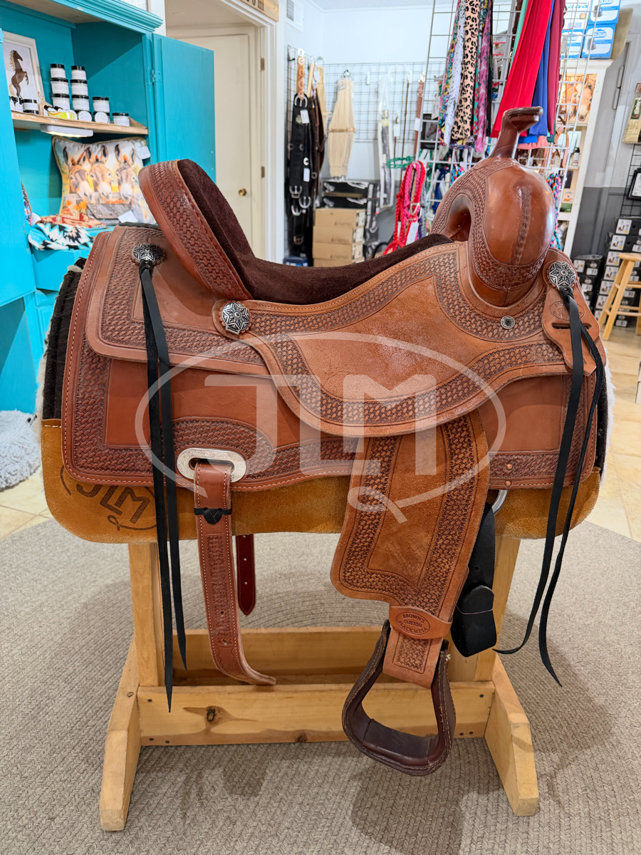 16" Len Brown The Mork Cutter Saddle