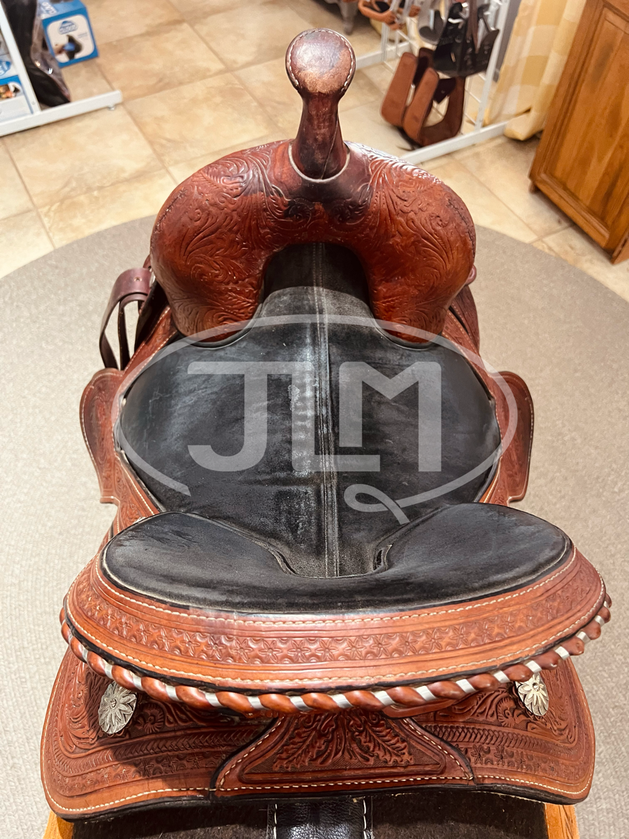 14.5" Wide Circle Y Tammy Fischer Daisy Treeless Barrel Saddle