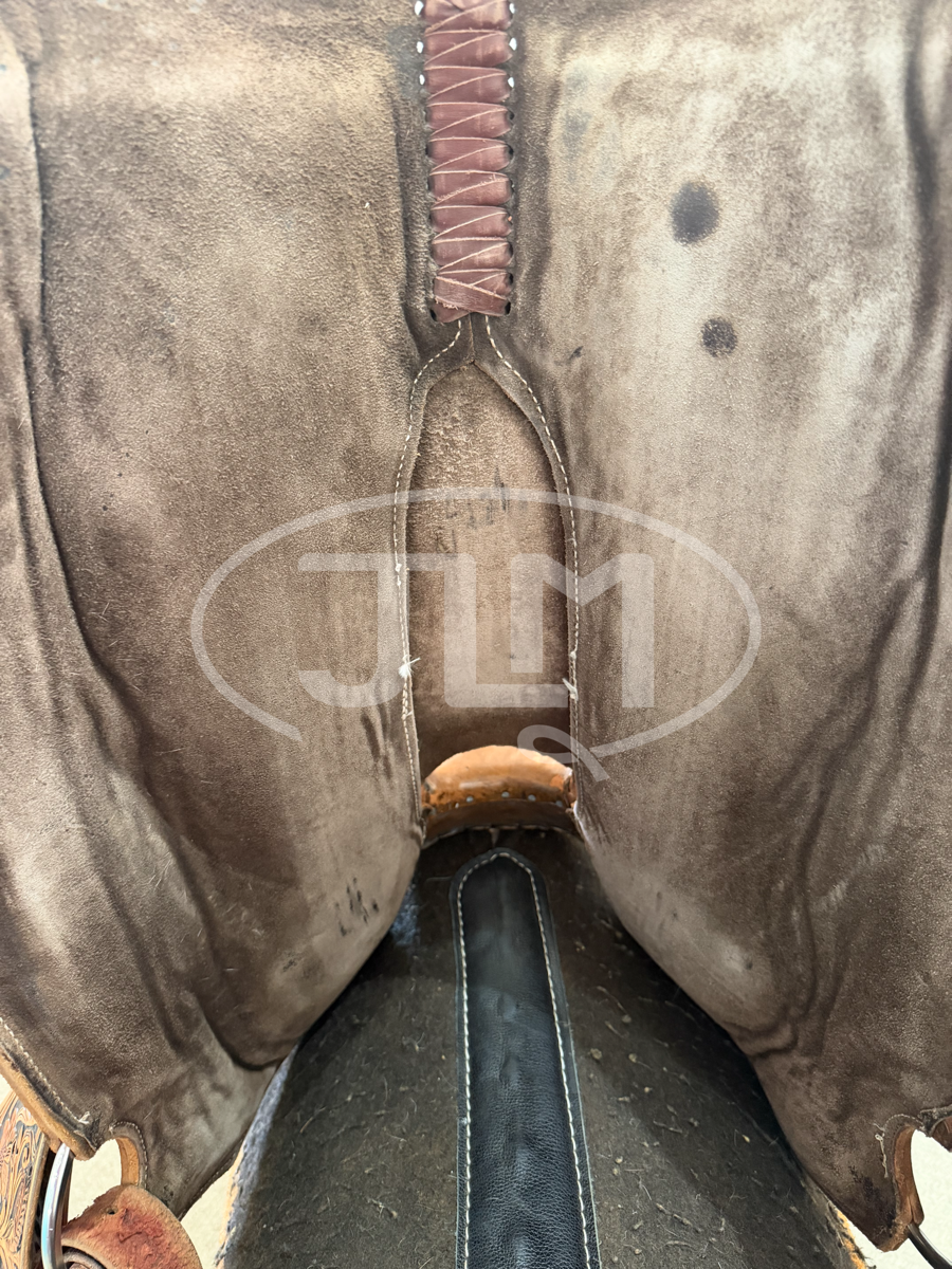 14.5" Reinsman Charmayne James C11 Barrel Saddle