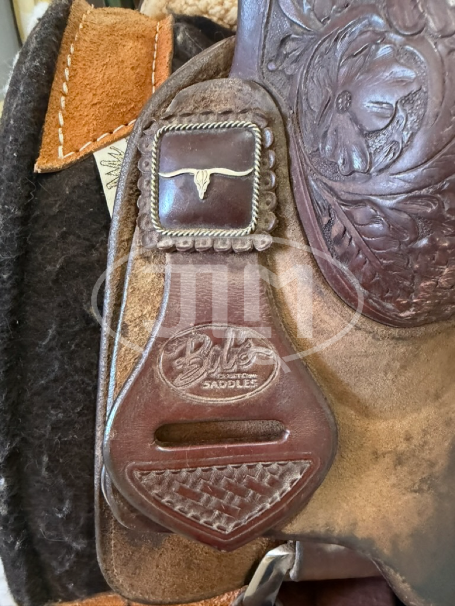 14" Bob's Custom Saddles Team Roping Saddle