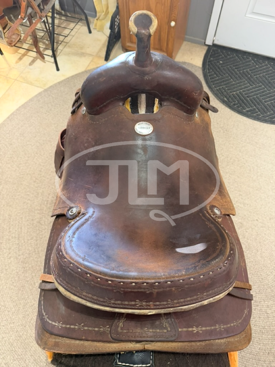 16.5" Billy Cook Team Roping Saddle