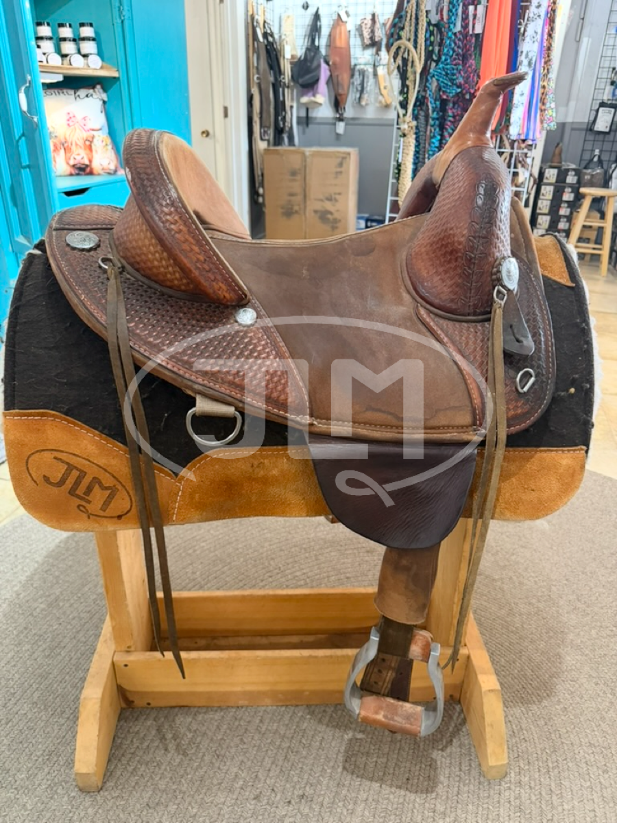 14.5" Bob Marshall Sports Saddle Treeless Barrel Saddle