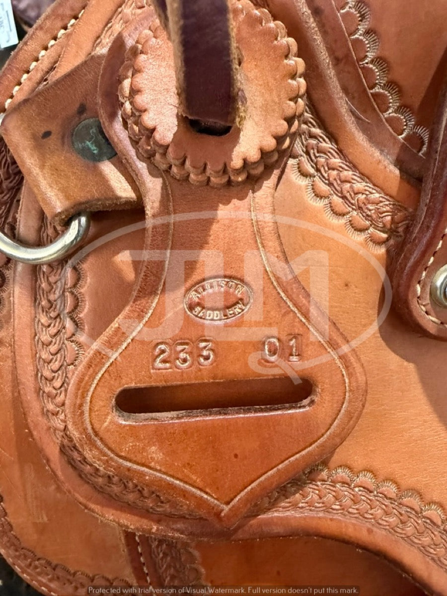 15" Allison Saddlery Ranch Saddle     S1130