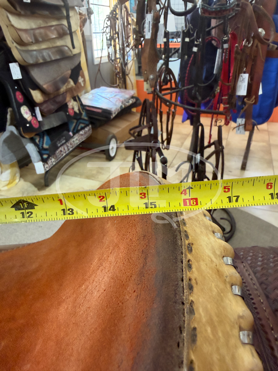 15" Crates Saddlery Team Roping Saddle      S1111