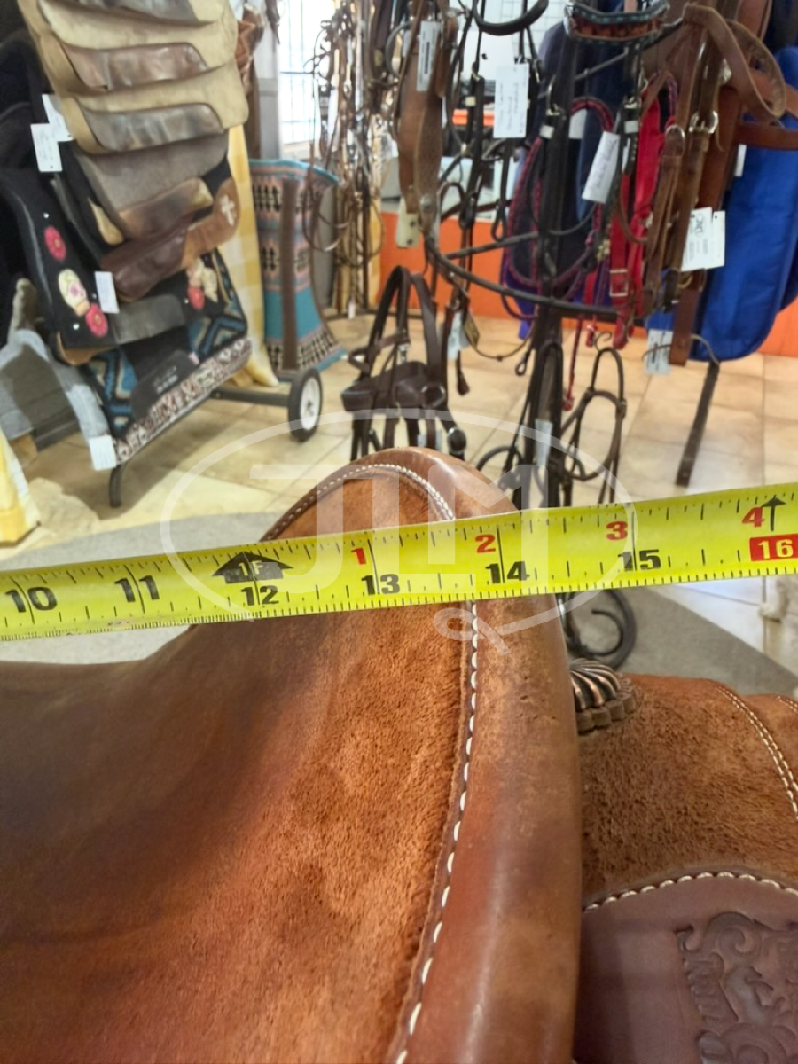 14" WW Burns Saddlery Team Roping Saddle