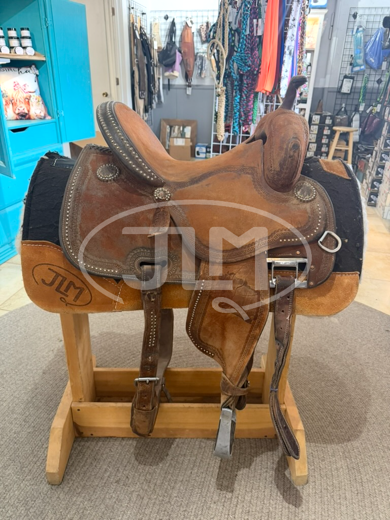 14" Martin Saddlery Crown C Roughout Barrel Saddle