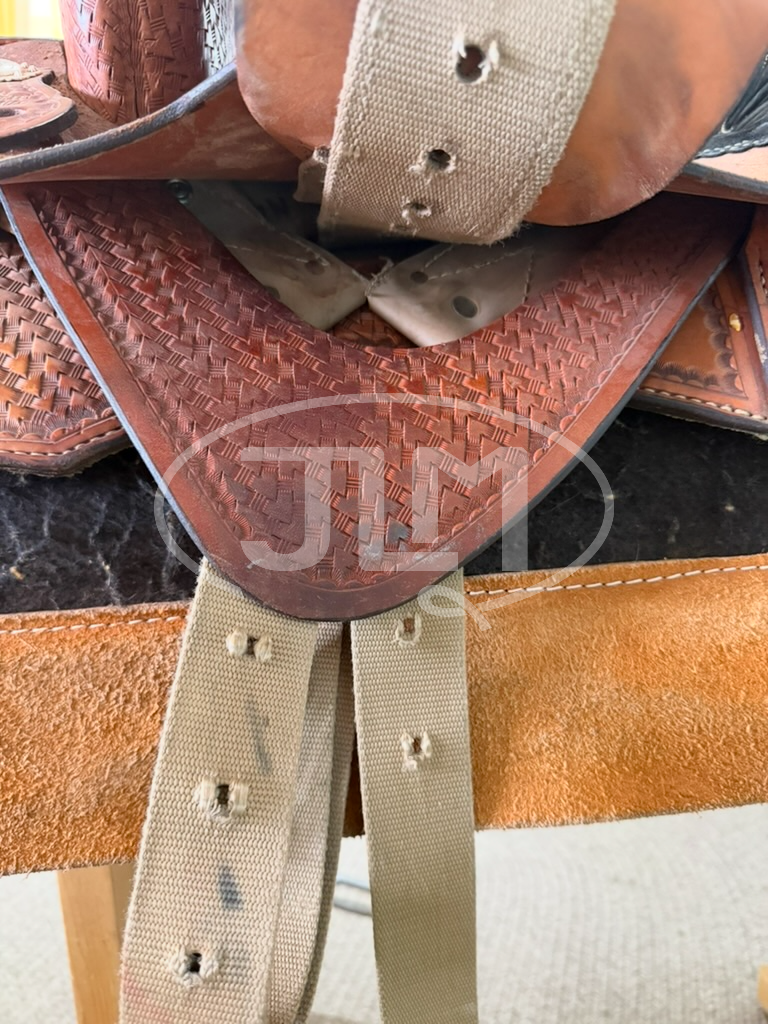 14.5" Double J Lynn McKenzie Nueva Barrel Saddle