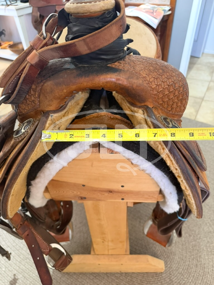 15" Carson River Bar M Team Roping Saddle