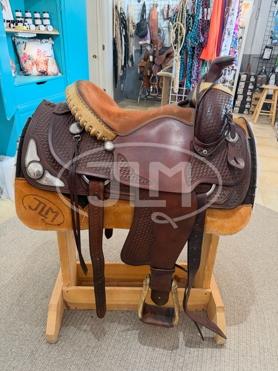 15" Crates Saddlery Team Roping Saddle      S1111