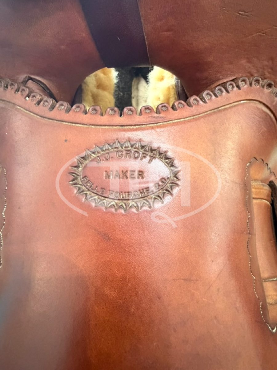 15" JJ Croft Custom Handmade Ranch Saddle